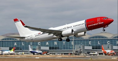 Rekordowy lipiec w Norwegian Air i Widerøe, ale spadła punktualność