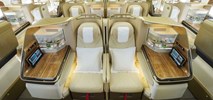 Pierwszy zmodernizowany B777 Emirates poleciał do Genewy