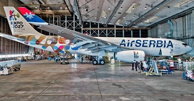 Specjalne malowanie na kolejnym A330 dla Air Serbia