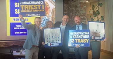 Kraków: Największa w historii siatka zimowa Ryanaira i dwie nowości