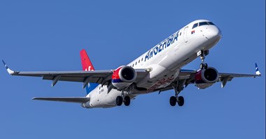 Pierwszy embraer E195 zadebiutował we flocie Air Serbia