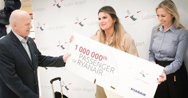 Milionowy pasażer Ryanair w Porcie Lotniczym Lublin