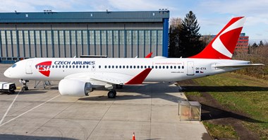 Pierwszy airbus A220 w barwach CSA dla Smartwings już w Pradze