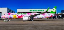 Kolejny Airbus EVA Air w Hello Kitty. Tym razem A321 jako Pinky Jet