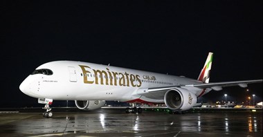 Emirates: Airbus A350 poleciał do Edynburga