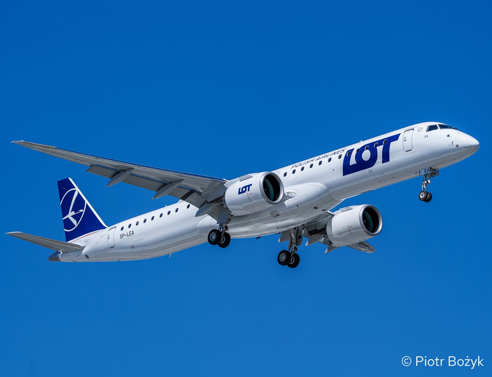 LOT. Drugi embraer E195-E2 już w drodze do Polski